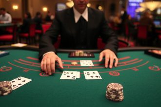 Live blackjack table example